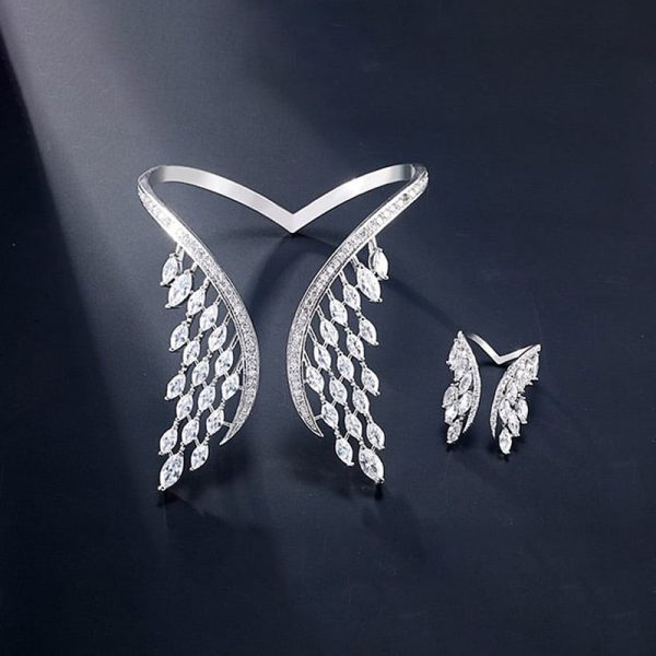 Enkelin Siivet - Metalliseos Sormus & Rannekoru Set - Image 10