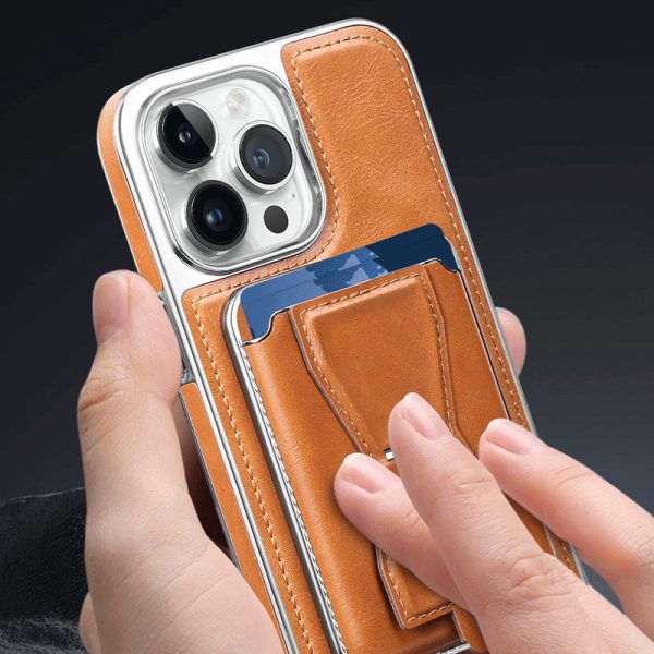 Luksusnahkainen iPhone-kotelo Magneettiteipillä - Image 2
