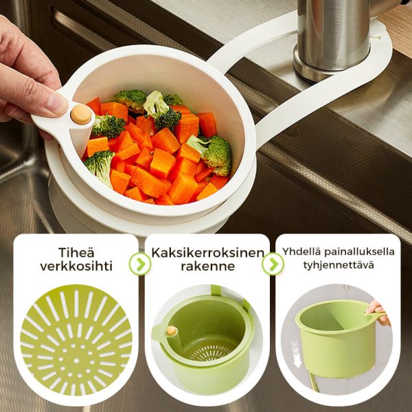 Osta 3, Saat 2 ILMAISEKSI  Monikäyttöinen Keittiön Tiskialtaan Siiviläkori - Image 2