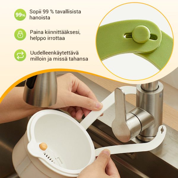 Osta 3, Saat 2 ILMAISEKSI  Monikäyttöinen Keittiön Tiskialtaan Siiviläkori - Image 5