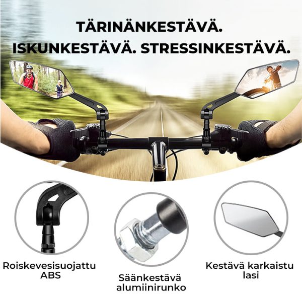 360° Käännettävä Polkupyörän Takanäyttöpeili Turvallisuus ja Säädettävyys - Image 6
