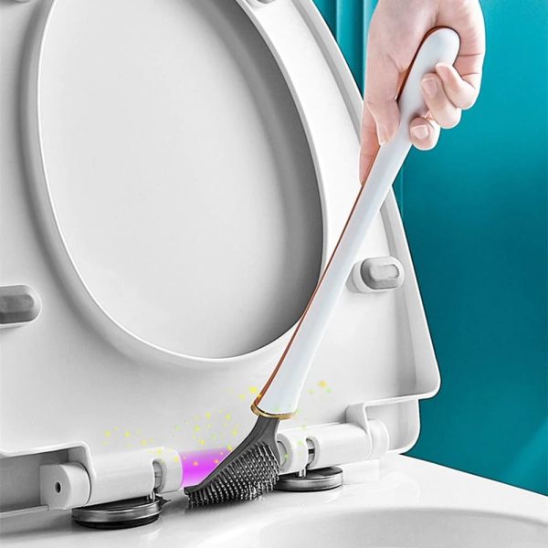 Moderni Silikoninen WC-Harja Hygieninen ja Tyylikäs Puhdistusväline - Image 5