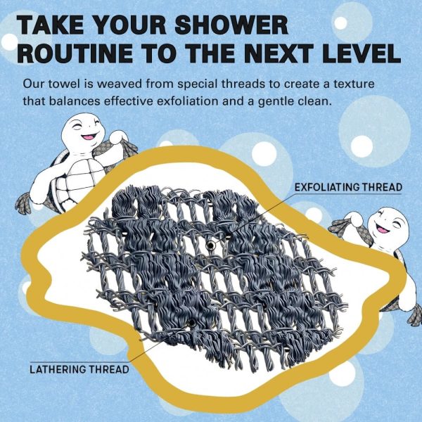 Hopea-ionikuituinen Kuoriva Antibakteerinen Suihkupyyhe Ihoksi Säteilevä Pehmeyys - Image 4