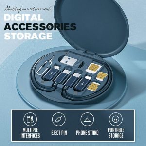 Mini digitaalinen säilytyslaatikko monipuolisilla liitännöillä