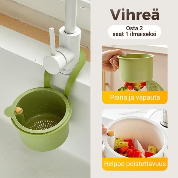 Osta 3, Saat 2 ILMAISEKSI  Monikäyttöinen Keittiön Tiskialtaan Siiviläkori - Image 10