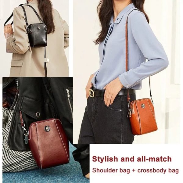 RETRO All-Match Vertical Cellphone Bag - Vintage Style - Image 3