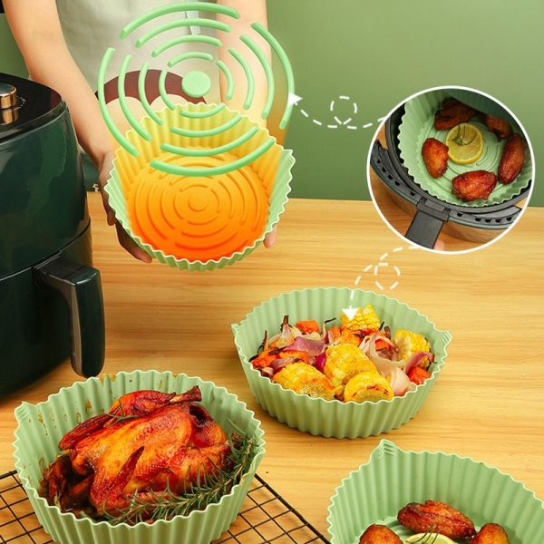 Air Fryer Silikonileivinpannu Helppohoitoinen ja Monikäyttöinen - Image 2