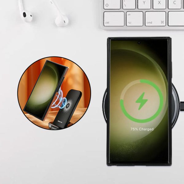 Magneettisesti Ladattava Nahkainen Puhelinkotelo Samsungille - Image 2
