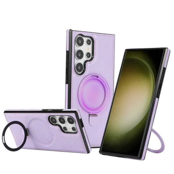 Magneettisesti Ladattava Nahkainen Puhelinkotelo Samsungille - Image 14