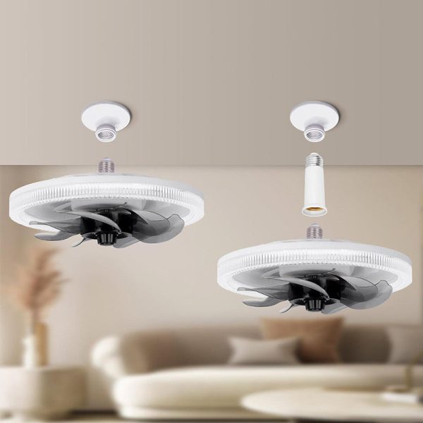 2 in 1 Hiljainen Säädettävä Tuuletinvalo Kaukosäätimellä - Image 7