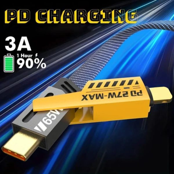 4-in-1 PD 27W/65W Nopea Latauskaapeli - Image 4