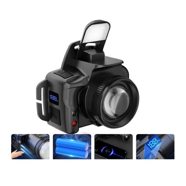 Zoomattava LED-otsalamppu 6 moodilla ja liiketunnistimella - Image 9