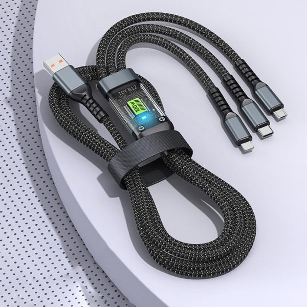 Läpinäkyvä 3-in-1 Supernopea Latauskaapeli - Image 6